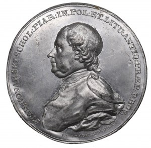 Stanislaw August Poniatowski, medaglia di Stanislaw Konarski - stampa su un lato