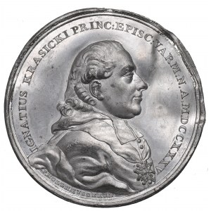 Stanislaw August Poniatowski, Ignacy Krasicki Medaille - einseitiger Druck