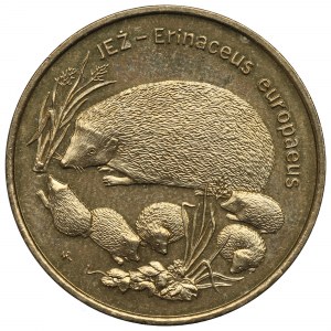 III Republic of Poland, 2 zlote 1966 Hedgehog