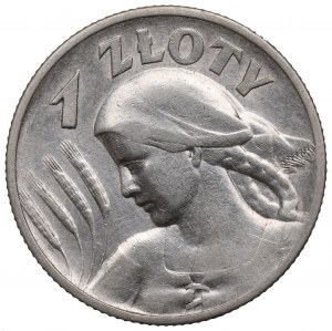 II RP, 1 zloty 1925 (con punto), Londra Donna e orecchie