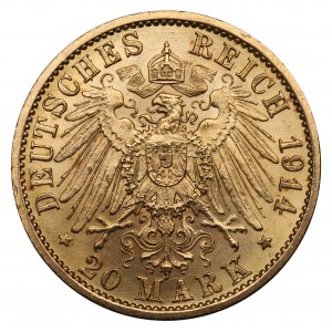 Deutschland, Preußen, 20 Mark 1914