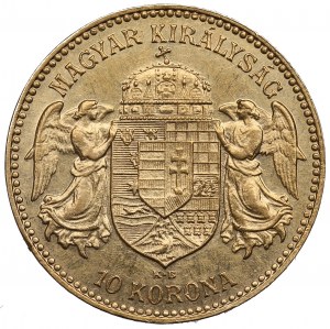 Maďarsko, František Josef, 10 korun 1910