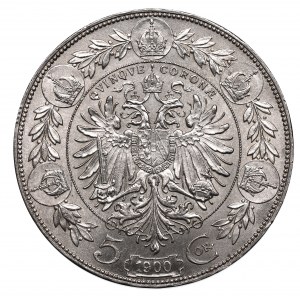 Austria, Franz Joseph, 5 corona 1900
