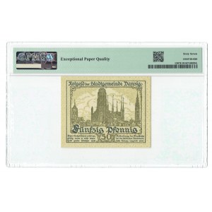 Gdansk, 50 fenig 1919 - PMG 67 EPQ