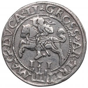 Zygmunt II August, Trojak 1562, Wilno - L/LI