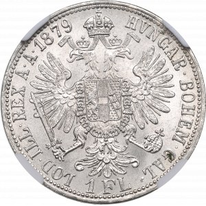 Austria, Franz Joseph, 1 florin 1879 - NGC MS64