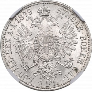 Autriche-Hongrie, François-Joseph, 1 florin 1879 - NGC MS64
