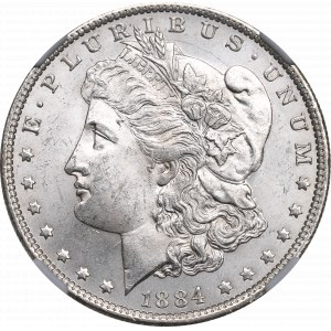 USA, Morgan dollar 1884 O - NGC MS62