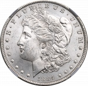 USA, Morgan dollar 1884 O - NGC MS62