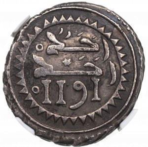 Morocco, Mitqal 1777 - NGC XF45