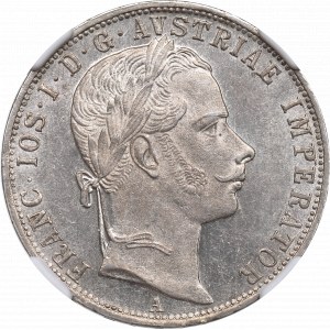 Austria-Hungary, Franz Joseph I, 1 florin 1860 - NGC MS62