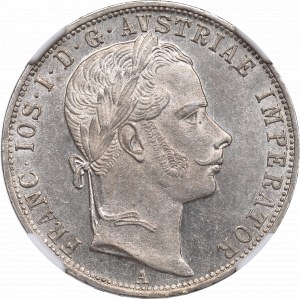 Rakousko-Uhersko, František Josef, 1 florén 1860 - NGC MS62