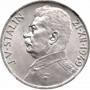 Československo, 100 korún 1949, Kremnica - Stalin NGC MS63