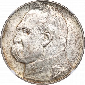 II RP, 10 złotych 1936 Piłsudski - NGC MS64