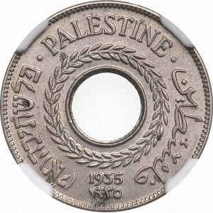 Palestina, 5 mils 1935 - NGC MS65