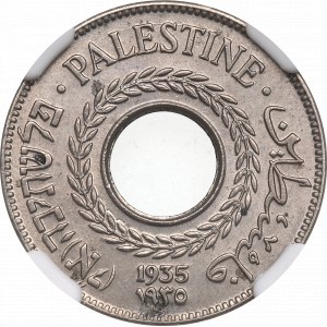 Palestína, 5 mils 1935 - NGC MS65