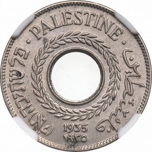 Palestina, 5 mils 1935 - NGC MS65