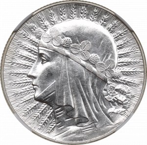 II RP, 5 Zloty 1933 Kopf einer Frau - NGC MS64