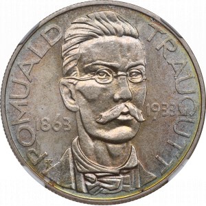 II RP, 10 Zloty 1933 Traugutt - NGC MS62