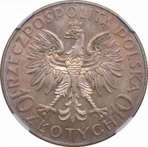 II RP, 10 zloty 1933 Traugutt - NGC MS62