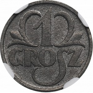 GG, 1 grosz 1939 - NGC MS65