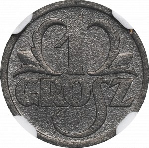 GG, 1 grosz 1939 - NGC MS65