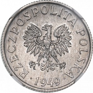 PRL, 2 pennies 1949 - NGC MS65