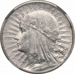 II RP, 2 złote 1932, Głowa kobiety - NGC MS63