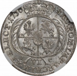 Augustus III Saský, šiesty júl 1756, Lipsko - NGC MS65