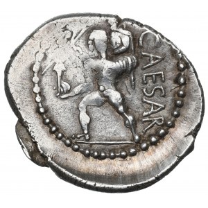 Římská republika, Julius Caesar, denár (47-46 př. n. l.)