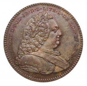 Polonia/Francia, Stanislaw Leszczynski, medaglia Accademia Stanislaw 1750