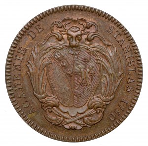 Poľsko/Francúzsko, Stanislaw Leszczynski, medaila Stanislaw Academy 1750