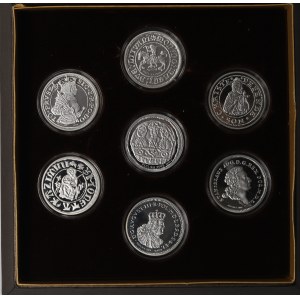 Dritte Republik, Satz Replik-Münzen in Silber