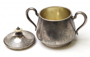 Russia, Sterling silver sugar bowl 84