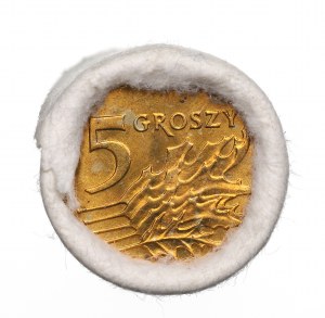 Troisième République, rouleau bancaire de 5 pennies 1990