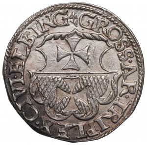 Sigismund I. der Alte, Trojak 1540 Elbląg - SCHÖN