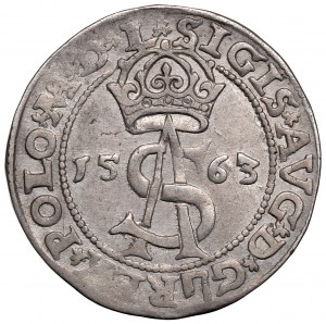 Zikmund II August, Trojak 1563, Vilnius - L/LI
