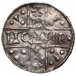 Německo, Jindřich II., denár bez data Regensburg