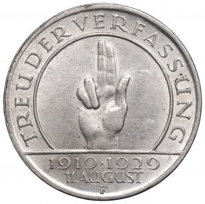 Německo, Výmarská republika, 3 známky 1929 F