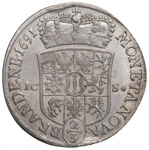 Německo, Braniborsko-Prusko, Fridrich III., Gulden 1691