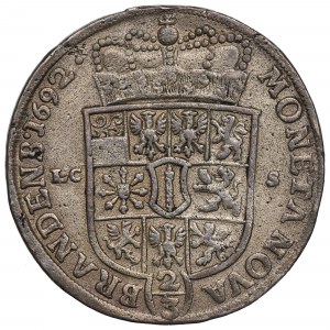 Německo, Braniborsko-Prusko, Fridrich III., Gulden 1692