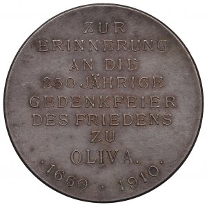Gdaňsk, medaile 250 let míru v Olivě 1910