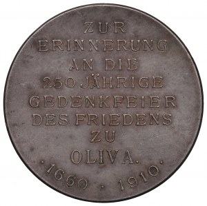 Gdansk, medaila 250 rokov mieru v Olive 1910