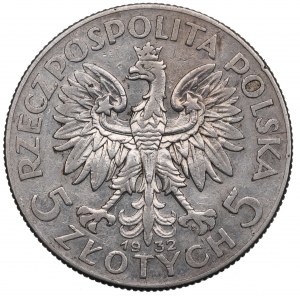 II RP, 5 zloty 1932 ZZM Tête de femme