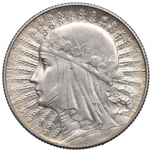 II RP, 5 złotych 1932 BZM Głowa kobiety