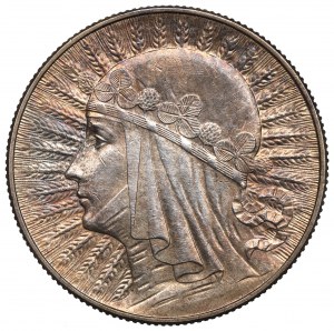 II RP, 5 Zloty 1933 Kopf einer Frau