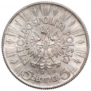 II Republic of Poland, 5 zloty 1936 Pilsudski