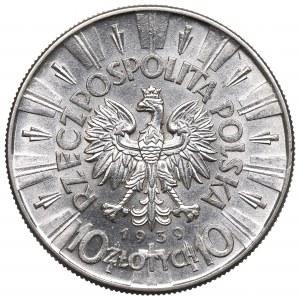Druhá republika, 10 zlotých 1939 Pilsudski