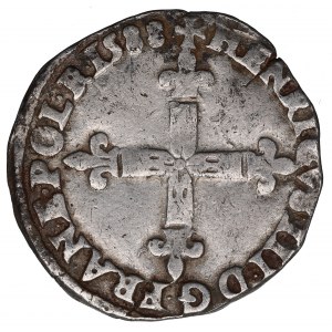 France/Poland, Henri III, 1/4 ecu 1588, Nantes