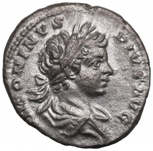 Římská říše, Caracalla, denár - ADVENTVS AVGG